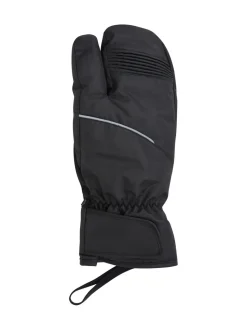 Mountain Warehouse Black Lobster Waterproof Breathable Ski Gloves