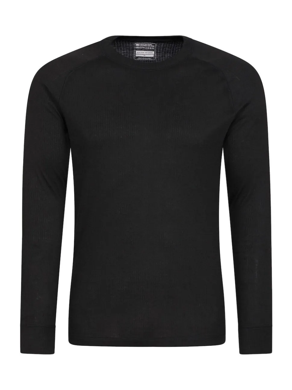 Mountain Warehouse Black Talus Mens Round Neck Thermal Top