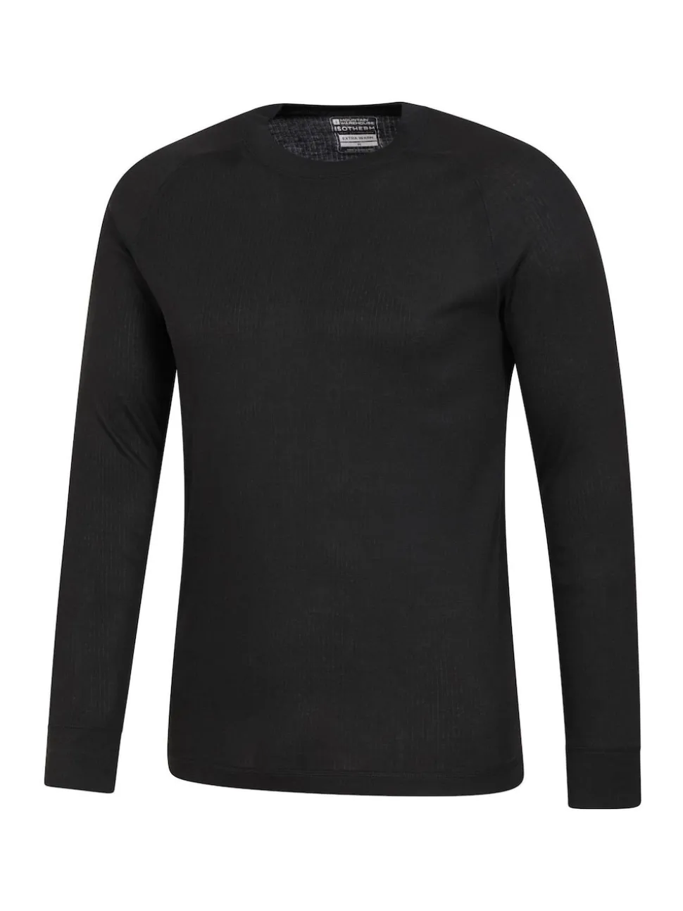 Mountain Warehouse Black Talus Mens Round Neck Thermal Top