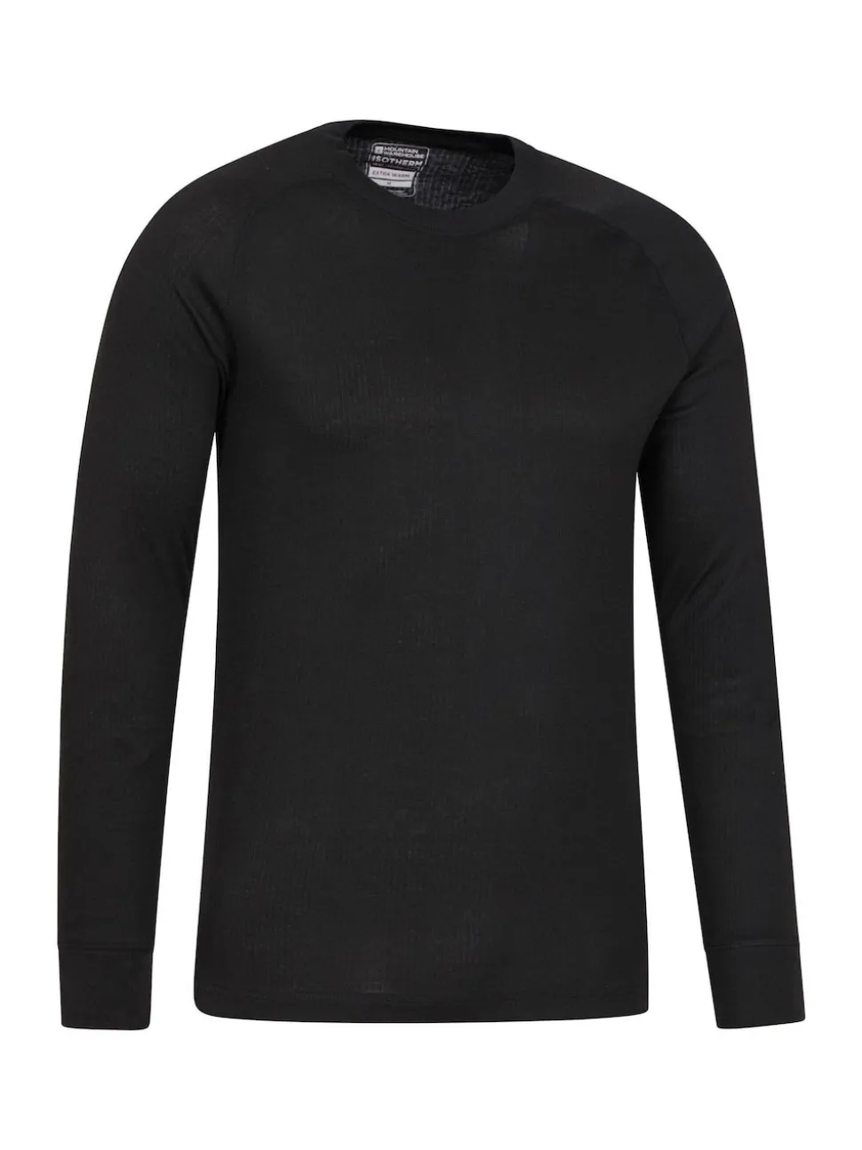 Mountain Warehouse Black Talus Mens Round Neck Thermal Top