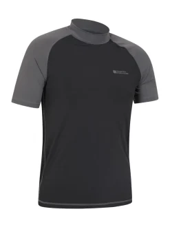 Mountain Warehouse Black Mens UV Rash Vest