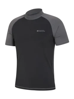 Mountain Warehouse Black Mens UV Rash Vest