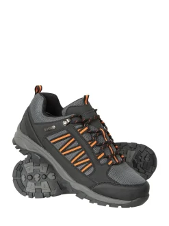 Mountain Warehouse Black Mens Path Waterproof Outdoor Walking Shoes