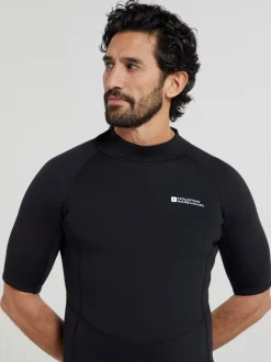 Mountain Warehouse Black Mens Shorty Neoprene Wetsuit