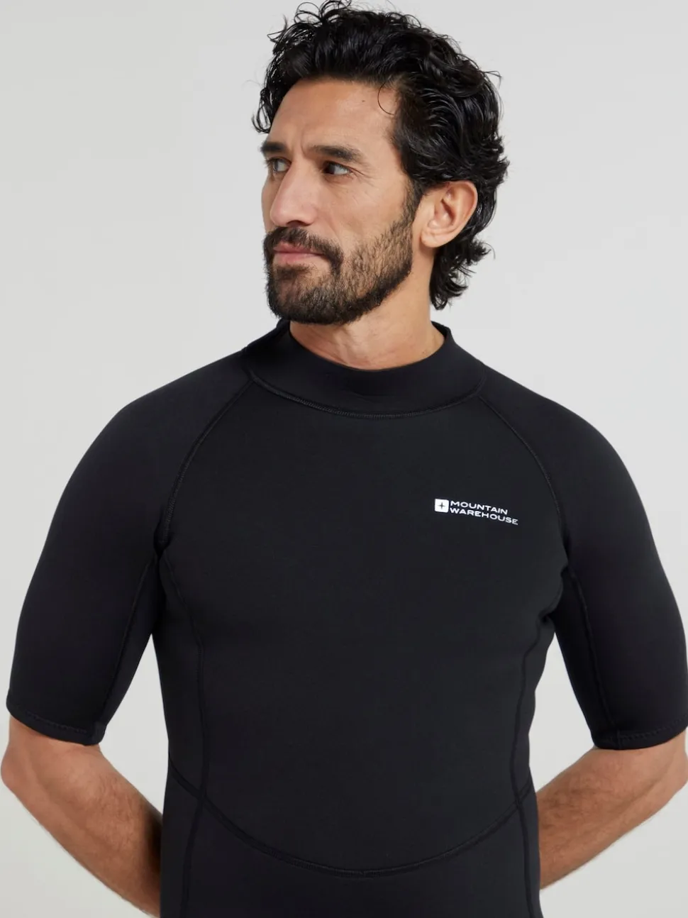 Mountain Warehouse Black Mens Shorty Neoprene Wetsuit