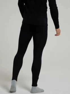 Mountain Warehouse Black Mens Merino II Thermal Baselayer Joggers