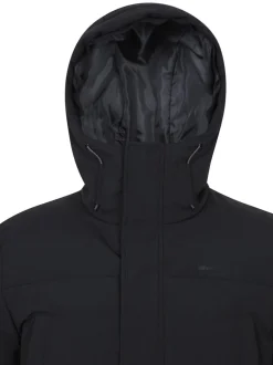 Mountain Warehouse Black Fern Mens Water Resistant Padded Parka Coat Jacket