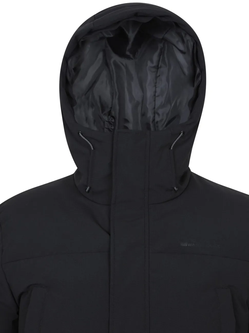 Mountain Warehouse Black Fern Mens Water Resistant Padded Parka Coat Jacket