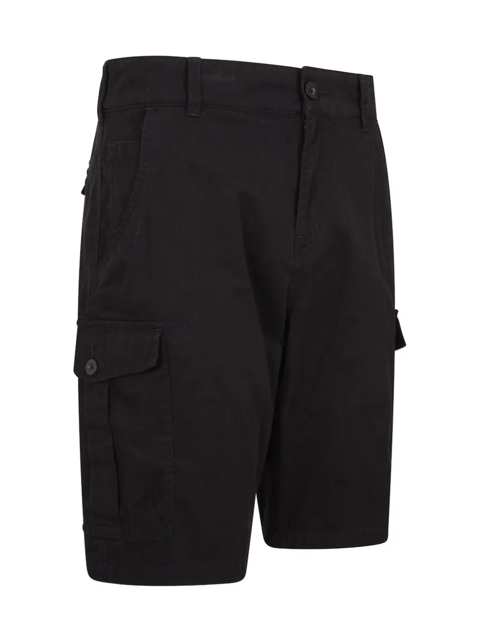 Mountain Warehouse Black Mens Lakeside 100% Cotton Cargo Shorts