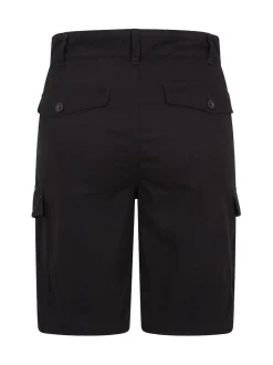 Mountain Warehouse Black Mens Lakeside 100% Cotton Cargo Shorts