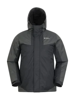Mountain Warehouse Black Dusk III Mens Water Resistant Ski Jacket