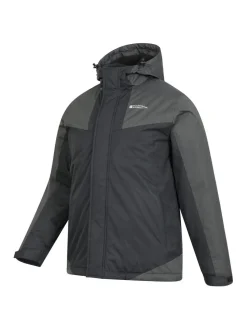Mountain Warehouse Black Dusk III Mens Water Resistant Ski Jacket