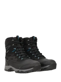 Mountain Warehouse Black Ultra Piste Basher Mens Waterproof Snow Boots