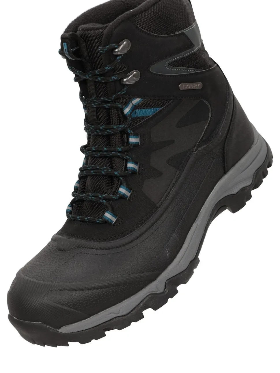 Mountain Warehouse Black Ultra Piste Basher Mens Waterproof Snow Boots