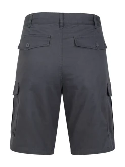 Mountain Warehouse Black/Grey Mens Lakeside 100% Cotton Cargo Shorts