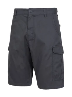 Mountain Warehouse Black/Grey Mens Lakeside 100% Cotton Cargo Shorts