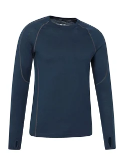 Mountain Warehouse Blue Asgard Mens Merino Top & Joggers Set