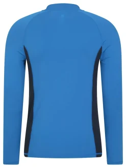 Mountain Warehouse Blue Mens Long Sleeve Rash Vest