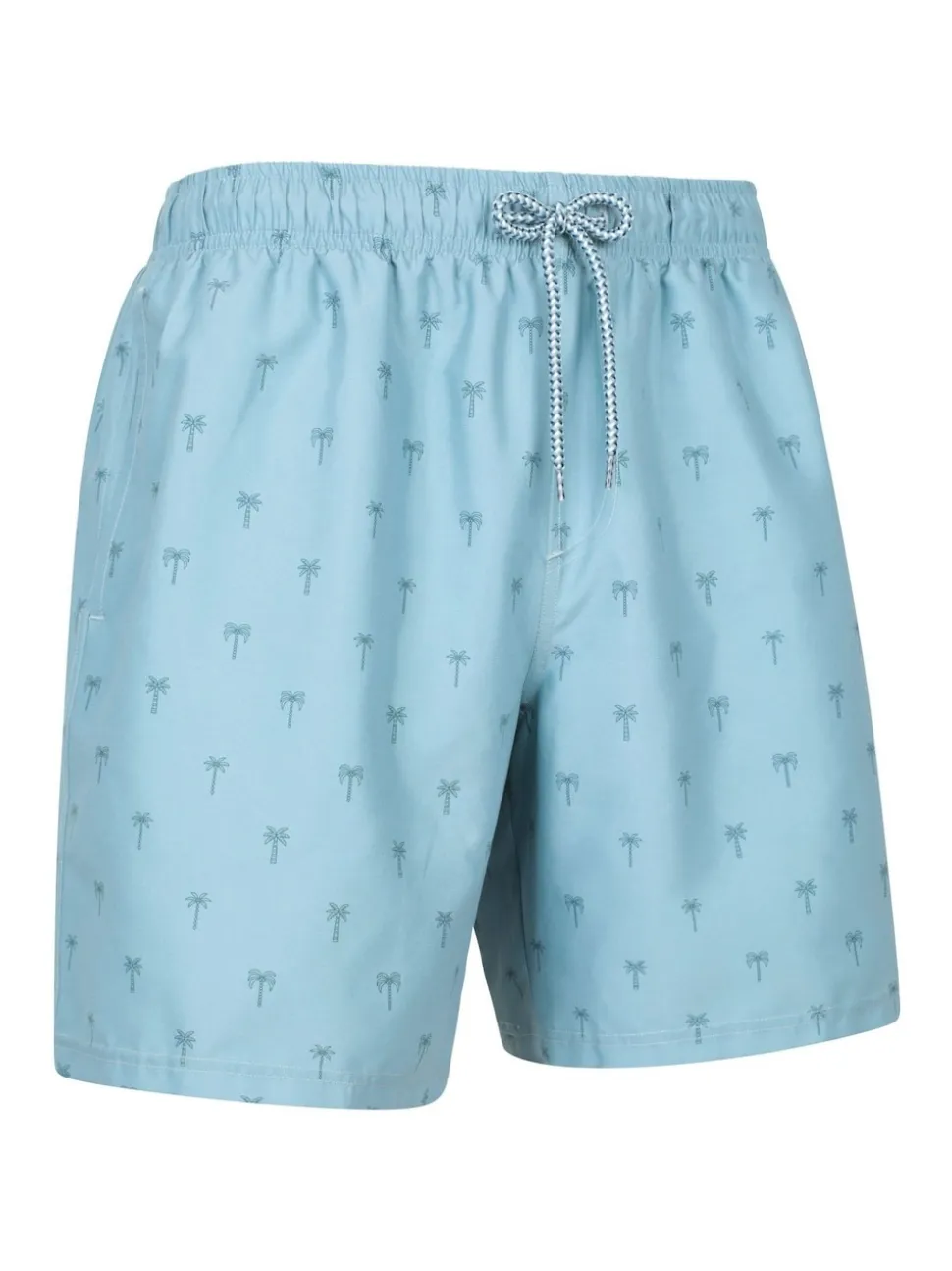 Mountain Warehouse Blue Mens Aruba Printed Quick Drying Swimshorts with UV Max Protection