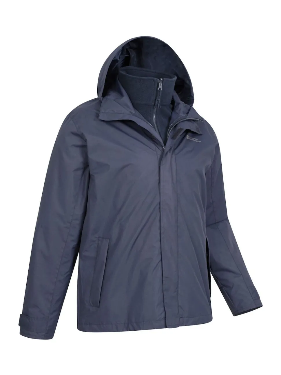 Mountain Warehouse Blue Mens Fell 3-In-1 Water Resistant Jacket