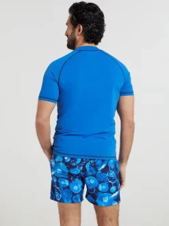 Mountain Warehouse Blue Mens UV Rash Vest