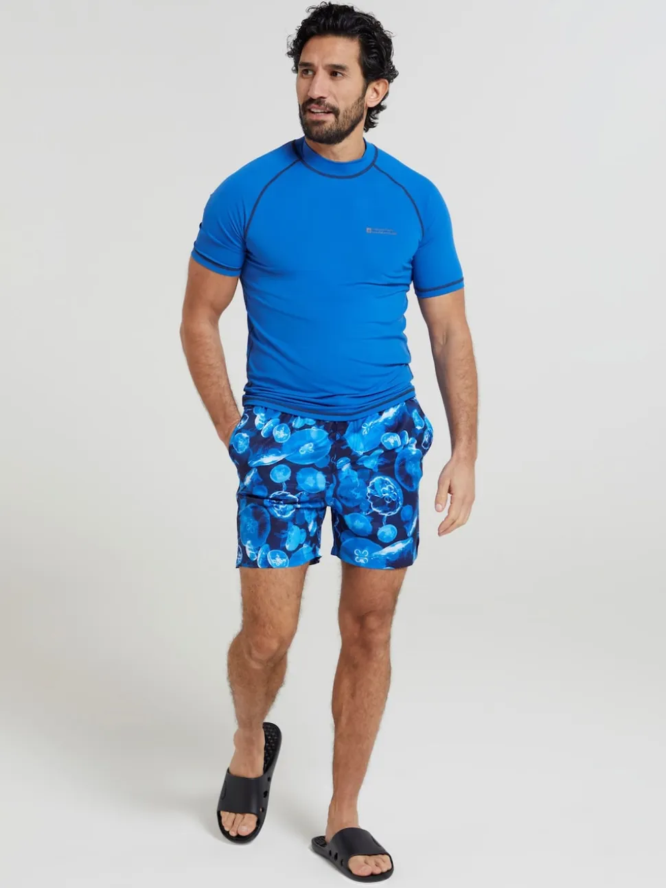 Mountain Warehouse Blue Mens UV Rash Vest