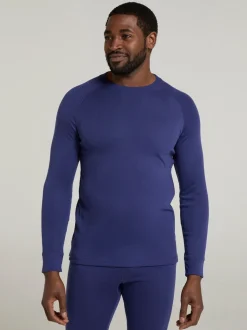 Mountain Warehouse Blue Talus Mens Round Neck Thermal Top