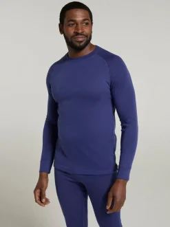 Mountain Warehouse Blue Talus Mens Round Neck Thermal Top