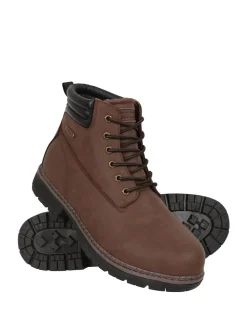 Mountain Warehouse Brown Gorge Winter Waterproof Mens Boots