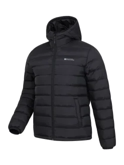 Mountain Warehouse Charcoal Black Seasons II Mens Water Resistant Padded Jacket