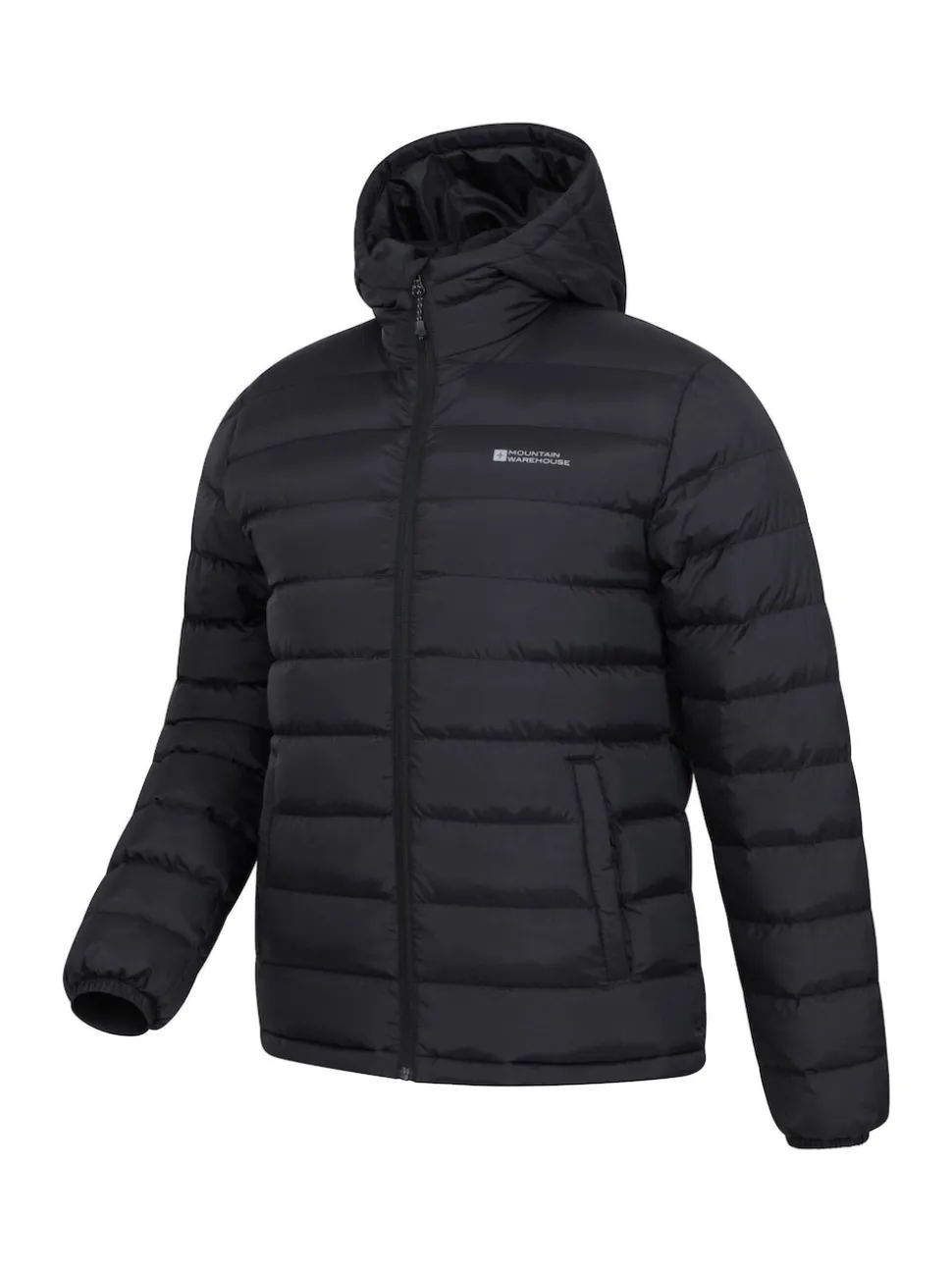 Mountain Warehouse Charcoal Black Seasons II Mens Water Resistant Padded Jacket
