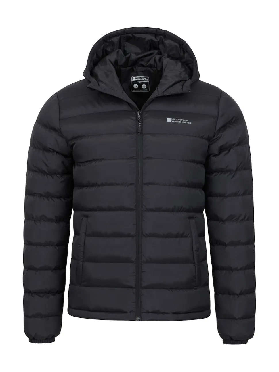 Mountain Warehouse Charcoal Black Seasons II Mens Water Resistant Padded Jacket