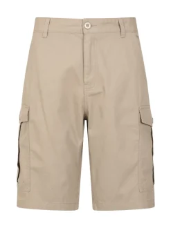 Mountain Warehouse Cream Mens Lakeside 100% Cotton Cargo Shorts