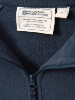 Mountain Warehouse Dark Blue Mens Ashbourne II Half Zip Fleece