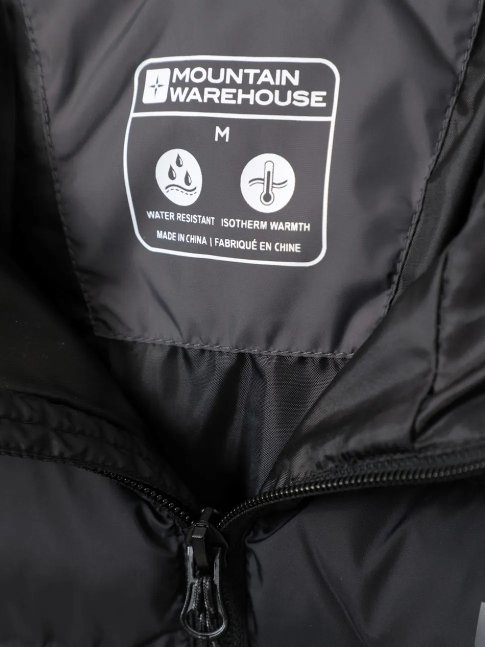 Mountain Warehouse Dark Grey Seasons II Mens Water Resistant Padded Jacket