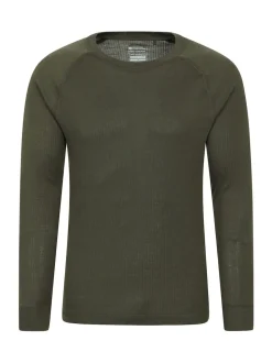 Mountain Warehouse Green Talus Mens Thermal Top & Joggers Set