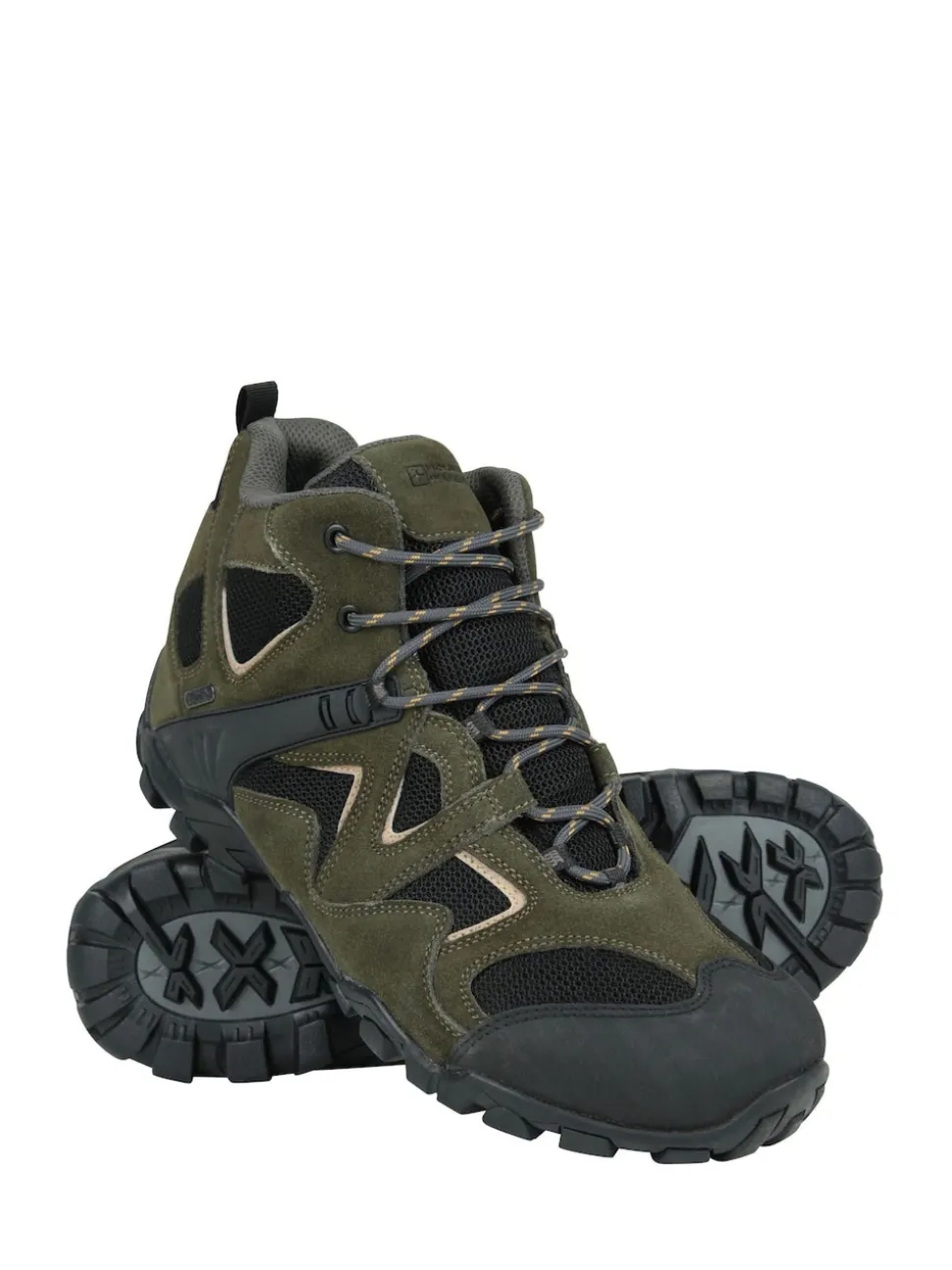 Mountain Warehouse Green Mens Curlew Waterproof Low Profile Walking Boots