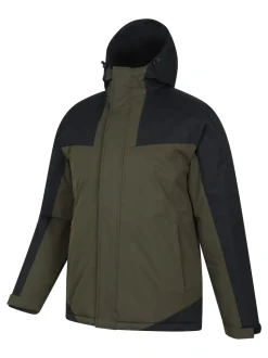 Mountain Warehouse Green Mens Ski Jacket and Trouser Set