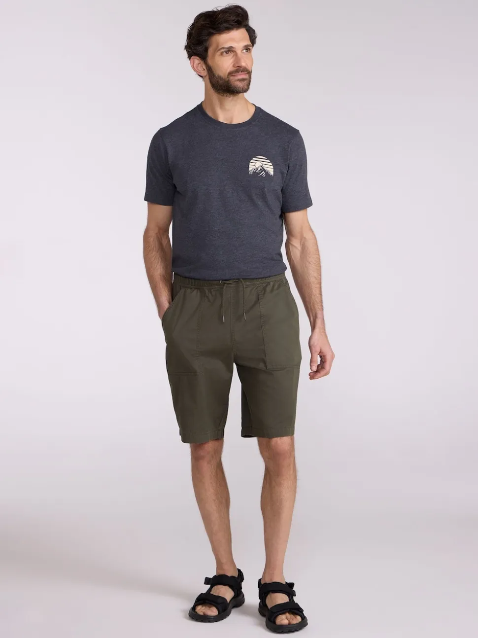 Mountain Warehouse Green Mens Dale UV Max Shorts