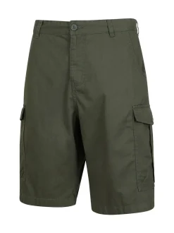 Mountain Warehouse Green Mens Lakeside 100% Cotton Cargo Shorts
