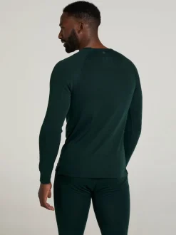Mountain Warehouse Green Merino Mens Round Neck Thermal Top