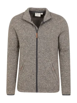 Mountain Warehouse Grey Mens Idris II Full-Zip Fleece Jacket