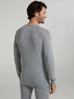 Mountain Warehouse Grey Merino Mens Round Neck Thermal Top