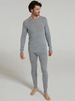 Mountain Warehouse Grey Merino Mens Round Neck Thermal Top