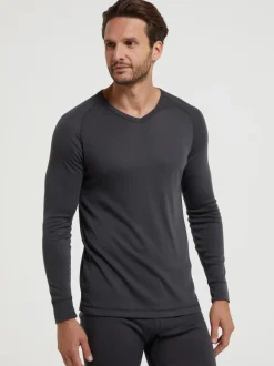 Mountain Warehouse Grey Mens Talus Thermal Top
