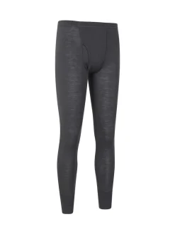 Mountain Warehouse Light Black Mens Merino II Thermal Baselayer Joggers