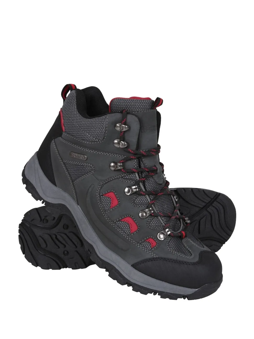 Mountain Warehouse Light Grey Adventurer Mens Waterproof Walking Boots