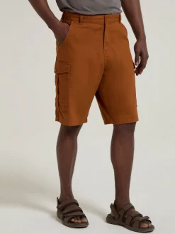 Mountain Warehouse Orange Mens Lakeside Cargo 100% Cotton Shorts
