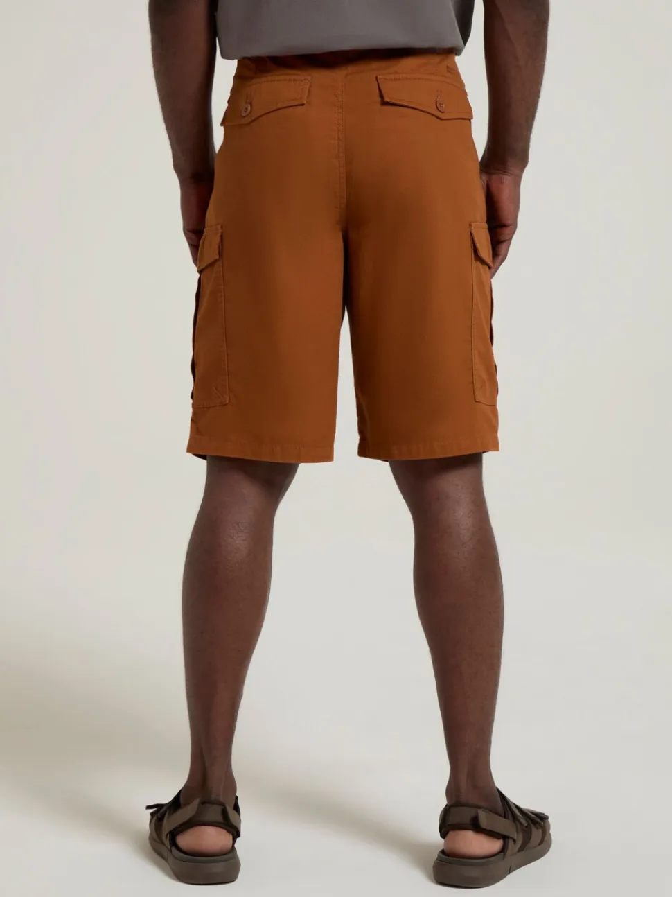 Mountain Warehouse Orange Mens Lakeside Cargo 100% Cotton Shorts
