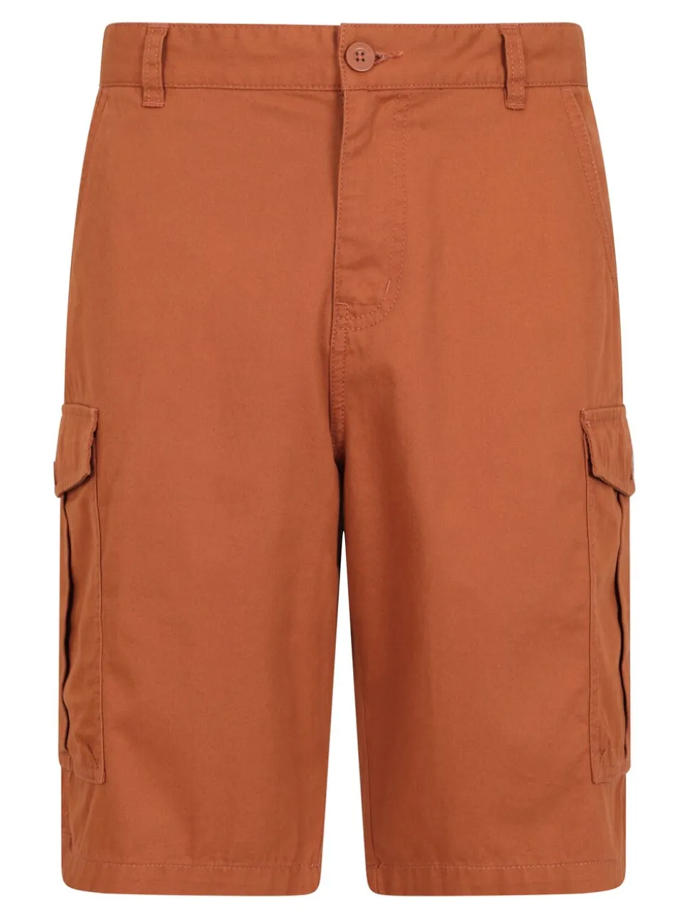 Mountain Warehouse Orange Mens Lakeside Cargo 100% Cotton Shorts